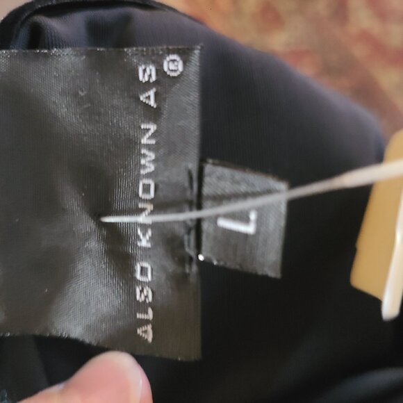 VTG NWT Von Maur Also Known As Black Velvet Maxi Y2K Straight Elastic Waist SZ L - Picture 4 of 4